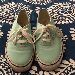 Turquoise vans